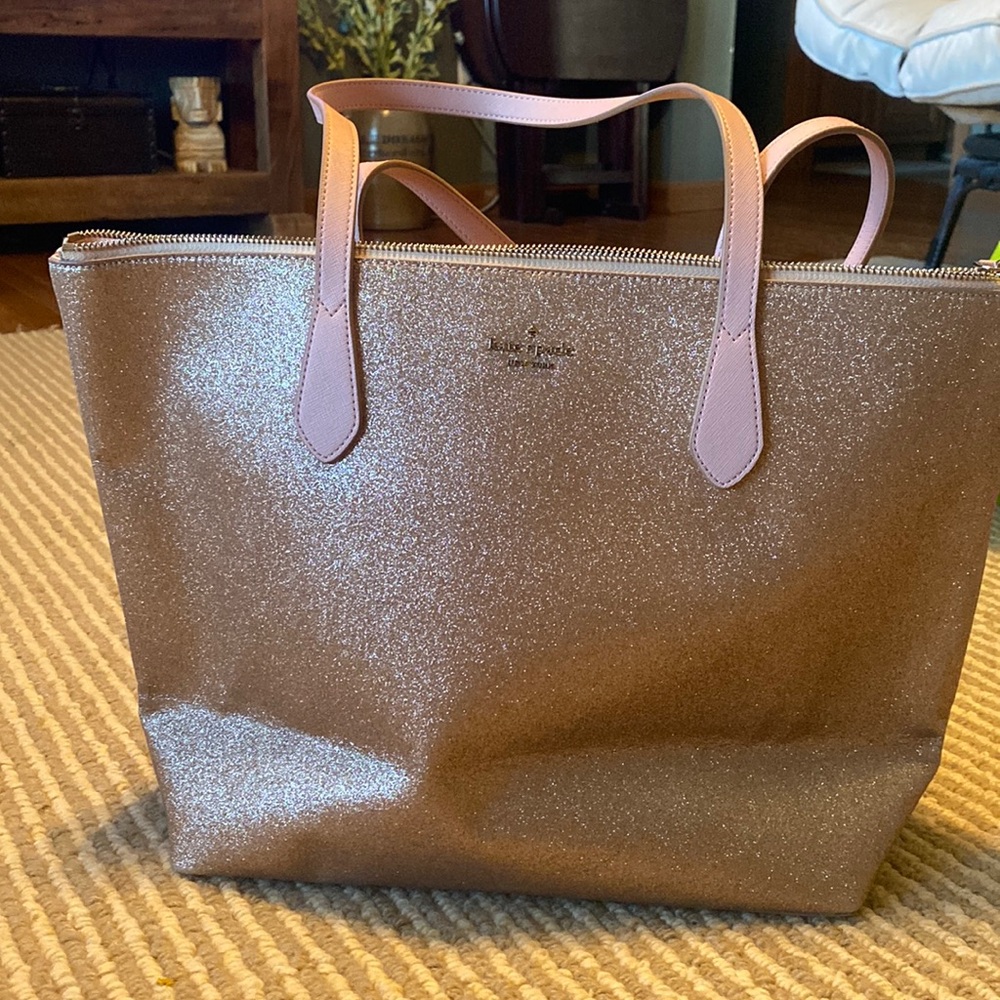 Kate Spade pink glitter bag.